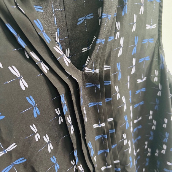 41 Hawthorn Black and Blue Blouse - Picture 4 of 5